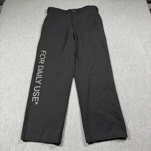 Bricks & Wood Pants Men Small Black Canvas For Daily Use PacSun Trousers Streetw